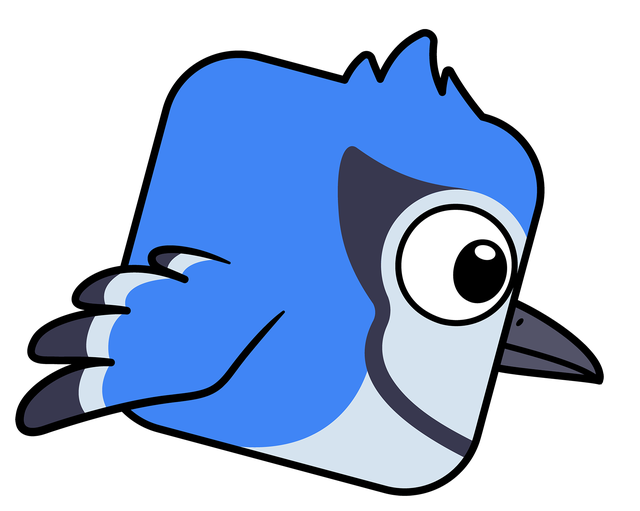 Bird diving