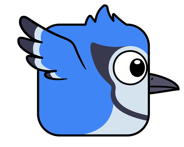 Bird flapping upward